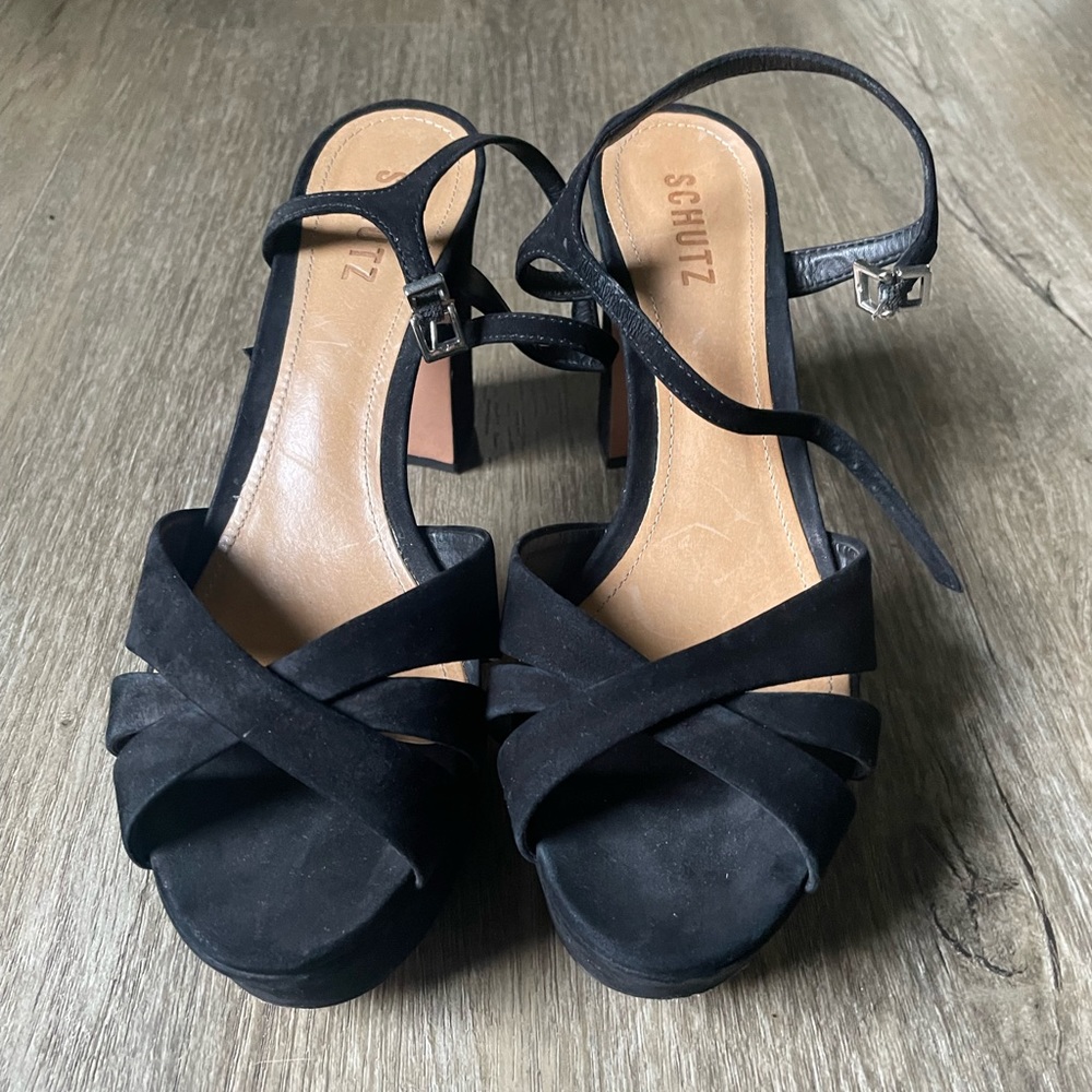 Shultz Keefa Sandal Sz 9 black
